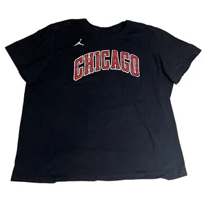 2XL - Men’s Air Jordan Chicago T-Shirt Black Jumpman - Picture 1 of 3