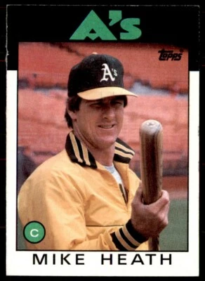 1986 Topps Mike Heath Oakland Athletics #148 - Image 1 of 2