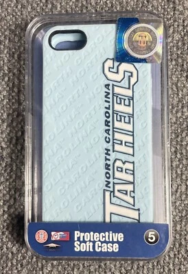 Funda blanda protectora para teléfono iPhone 5 Tarheels de Carolina del Norte nueva en paquete Foto 1 de 4