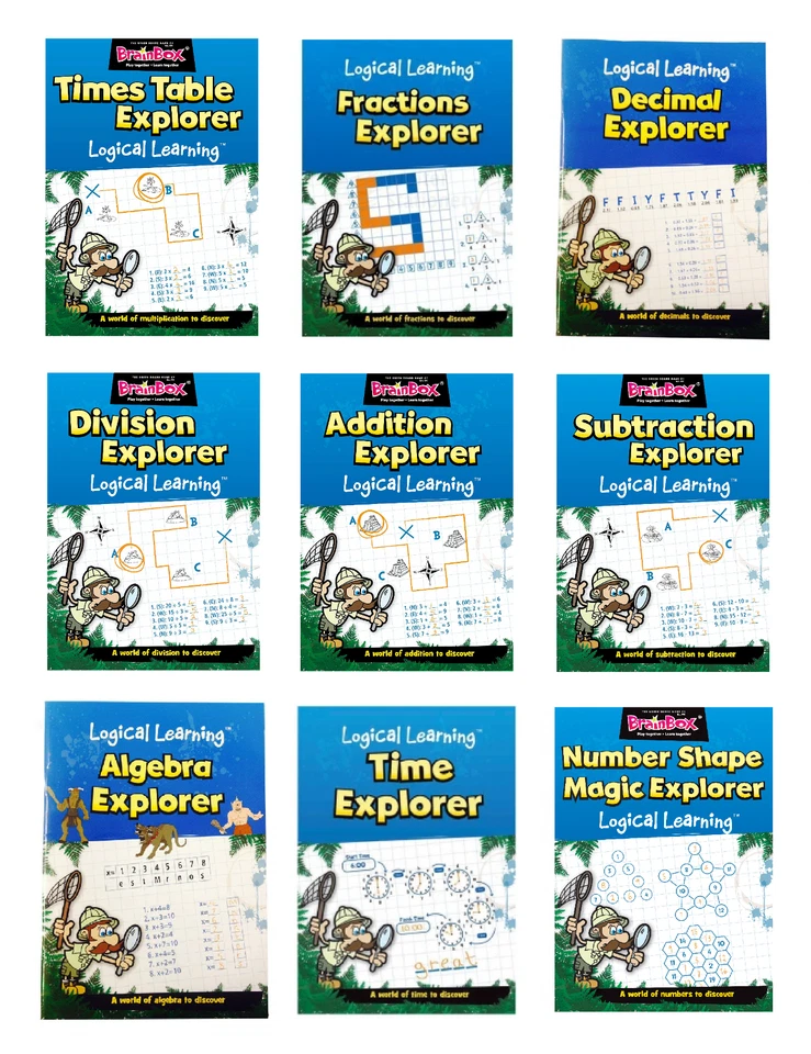 Maths Puzzle Books BrainBox Logical Learning Educational Exercise Activity Kids - Image 1 of 1