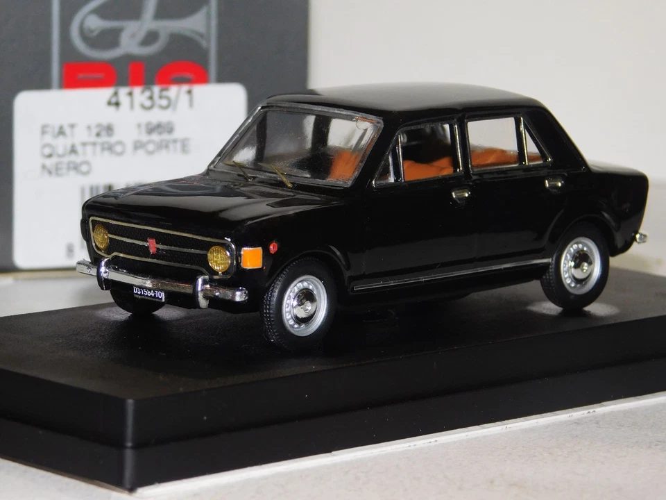 FIAT 128 NERO / BLACK QUATTRO PORTE 1969 RIO 4135/1 1:43 - Image 1 of 1
