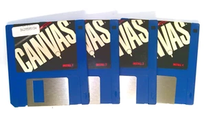 ✅ Deneba~Canvas~Software~1991~3.5 Floppy Disks~RARE - Picture 1 of 3