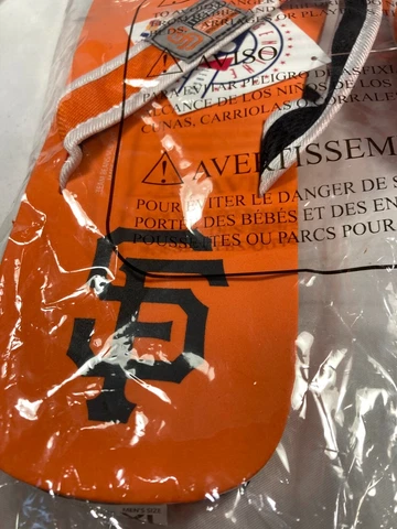 San Francisco Giants MLB Foot Flops 12 Orange Baseball Thong Shoes Men’s Sandal Cover