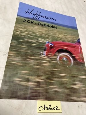 Citroën 2CV Cabriolet Hoffman Catalogo Opuscolo Di Vendita Prospetto Opuscolo - Immagine 1 di 3