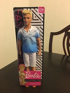 Mattel Barbie Ken Fashionistas Puppe Blau Ombré #129 Neu LESEN - Bild 1 von 8