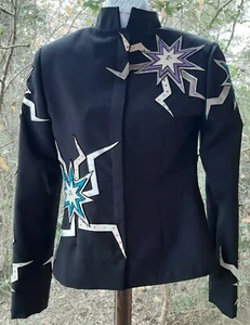 Berry Fit Women's XS / S Black Western Pleasure Horsemanship Showmanship Jacket - Picture 1 of 7