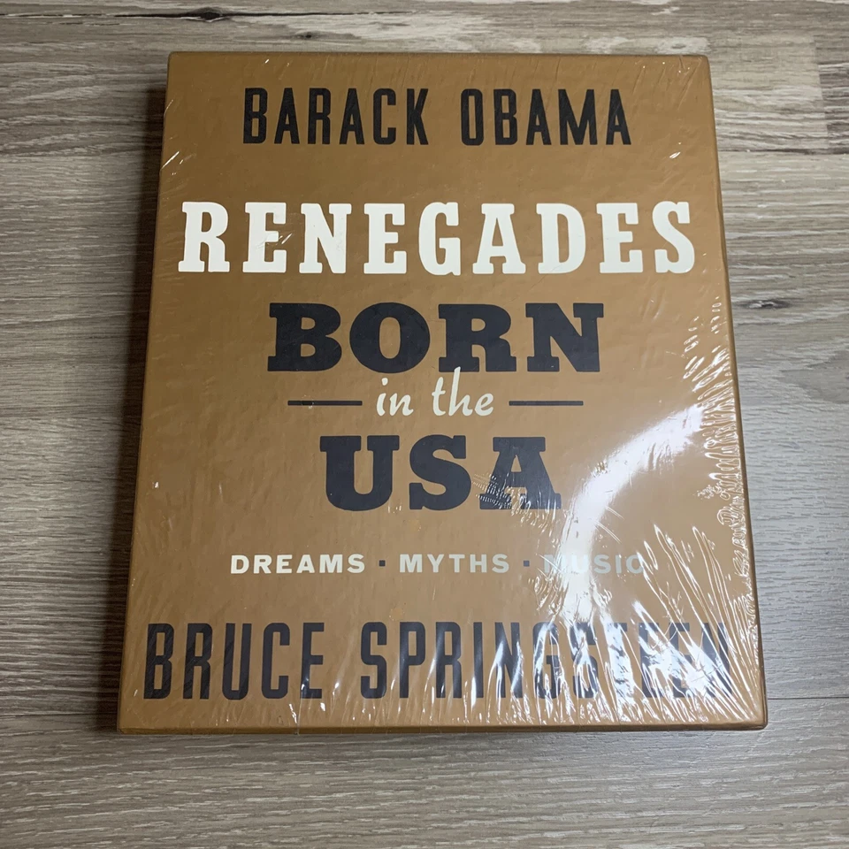 Renegades Born in the USA By Barack Obama Bruce Springsteen Crown 2021 Signed