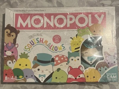 Monopoly Squishmallows Collectors Edition - Cam Cat Plush- New - Damaged Box - Image 1 of 4