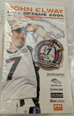 Prendedor de solapa de fútbol americano de la NFL John Elway - Salón de la Fama 2004 Denver Broncos Foto 1 de 4