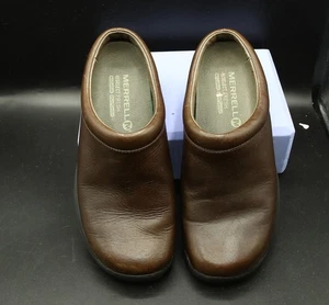 Merrell Bracken Select Fresh Slipper Clogs, Damen US 5, braunes Leder - Bild 1 von 9