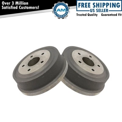 Rear Brake Drum Pair Set of 2 for 00-01 Dodge Ram 1500 Pickup Truck New - Image 1 of 3