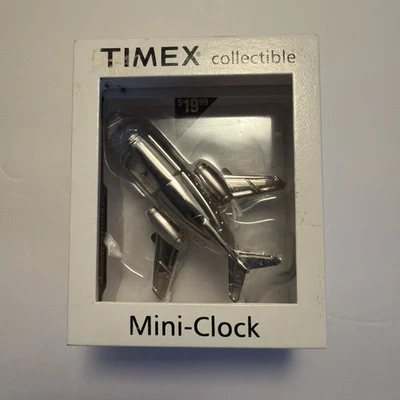 Vintage Timex Collectible Airplane Mini-Clock In Original Box - Image 1 of 4