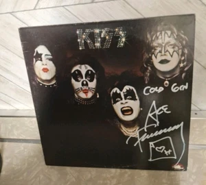 KISS Ace Frehley Signed Record Vinyl Debut Cold Gin 1974 1st Album RARE QUOTE  - Picture 1 of 15