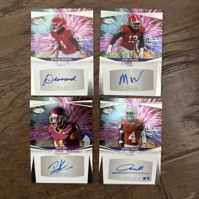 2025 Sage Football Auto Card Lot 🔥 35.00 Dollar Value!!! Mukuba / Williams RC - Image 1 of 2
