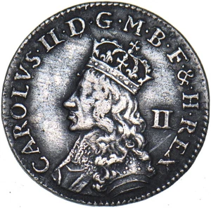 1660’s Undated Maundy Twopence - Charles II British Silver Coin - Nice - Picture 1 of 2