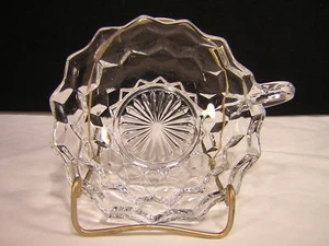 Fostoria American 5 1/2" Handled Nappy - Picture 1 of 3