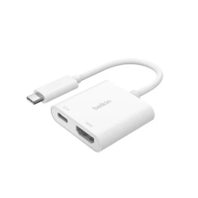 Belkin Connect USB C to HDMI + Charge Adapter for iPhone 16 15 macbook laptops - Image 1 of 2