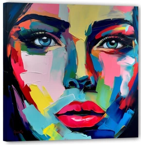 Face Donna Art Pop Modern 2023 Picture Top Wall Art Current Art FC116 - Picture 1 of 2