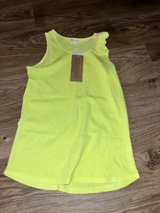 J. Crew Factory Crewcuts Sleeveless Tank Top Size 10 New NWT Lime Green Neon - Picture 1 of 2