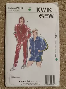 Kwik Sew Sewing Pattern 2463 Men's Windsuit Uncut - Picture 1 of 4