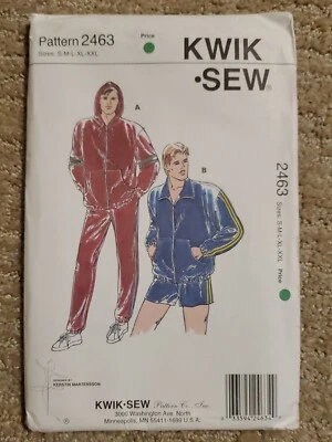 Kwik Sew Sewing Pattern 2463 Men's Windsuit Uncut - Image 1 of 4