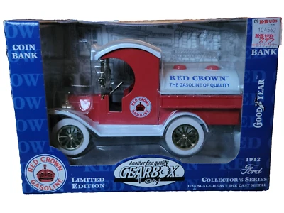 Gearbox 1912 Ford Tanker Red Crown Gasoline Limited Edition BANK 1997 1:24 NIB - Image 1 of 4