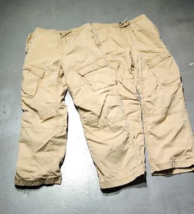 Gap Kids Cargo Pants Size Boys XL (12) Camel Beige Drawstring Pockets - Lot of 2 - Picture 1 of 2