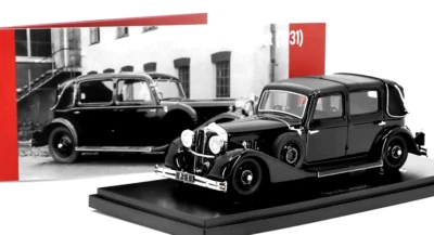 wonderful resin-modelcar 1:43 TATRA 80 LANDAULET 1935 - black - closed top - Image 1 of 2