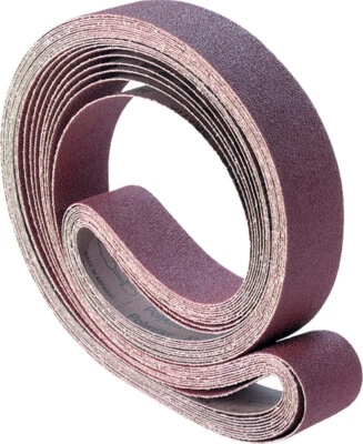 HERITAGE ABRASIVES LTD ABRASIVE SANDING BELT 50mm x 3450mm - Alum Oxide - Various Grits & Qty's