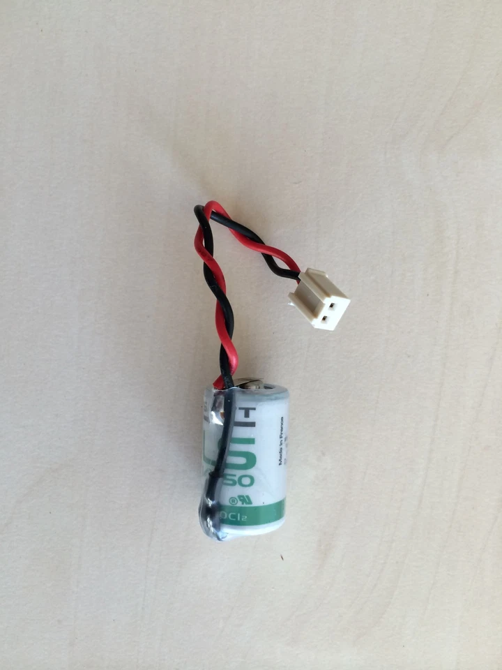 Saft Lithium Batterie 3,6V LS14250 Pufferbatterie mit Kabel und Stecker 2,5 mm  - Bild 1 von 1