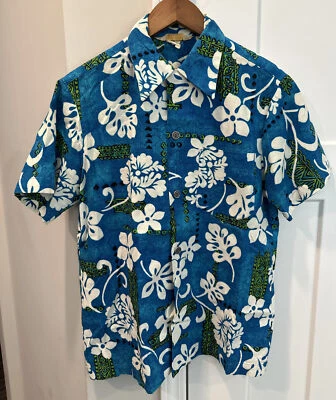 Camisa Hawaiana Vintage Jams World Aloha Royal Hawaiian Hotel Para Hombres Mediana Algodón Foto 1 de 4