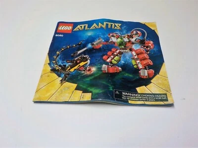     LEGO Atlantis Undersea Explorer 8080 Instruction Manuals ONLY  - Image 1 of 2