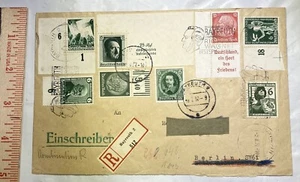 Germany WW II Third Reich Bayreuth Berlin FDC postally used Cover Michel Scott - Picture 1 of 2