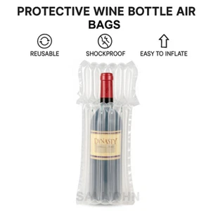 Inflatable Wine Bottle Air Bags - Shock Resistant Protective Cushion Packaging - Picture 1 of 23