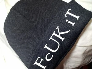 FCUK iT beanie stocking cap winter hat unisex NEW - Picture 1 of 1