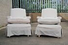 Pair Tetrad Bowmore Club Armchairs In Beige Linen Rrp £2699 Deliv Avail ????????