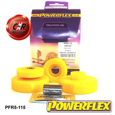 Powerflex RR Scossa Top Mnting Spazzole Per Mini Paceman R61 2WD 2013-2016 - Immagine 1 di 4