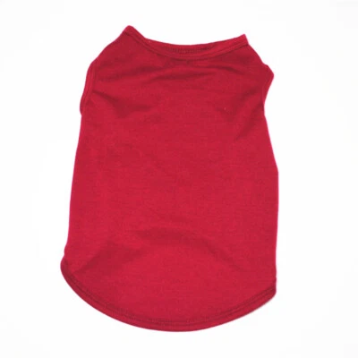 Dog Clothes Pet Supplies Cute Yorkshire Solid Color Comfortable Dog Vest  ! - Image 1 of 4