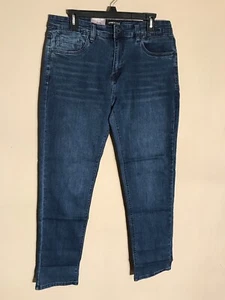 KENNETH COLE JEANS Blue Wash Straight Fit Stretch Denim Jeans 32 X 34 - Picture 1 of 7