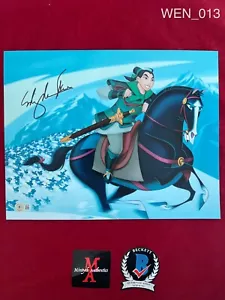 FOTO MING-NA WEN AUTOGRAFATA FIRMATA 11x14! MULAN! Disney! BECKETT COA! - Foto 1 di 1