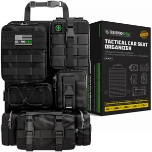 Tactical Car Seat Organizer – Heavy Duty Military-Grade Storage for Cars (Black) - Picture 1 of 7