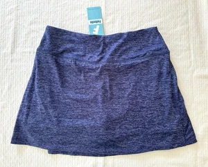 NEU Fulbelle Damen Skort Rock mittelblau Taschen Golf Tennis Pull-On Stretch - Bild 1 von 8