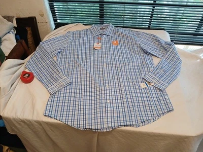 Новый с Ярлыками VAN HEUSEN мужчин пятно щит обычный крой рубашка размер 17-17,5 (34/35) XL - Изображение 1 из 4