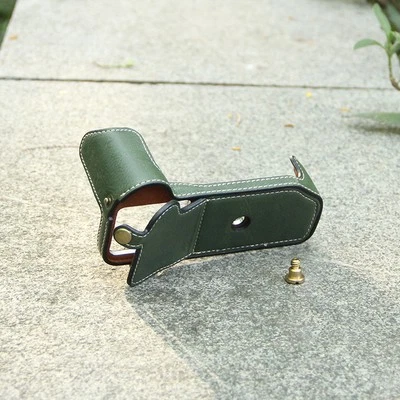 PU Synthetic Leather Camera Bag Case Protect Cover Half Base for Nikon D750 - Image 1 of 4