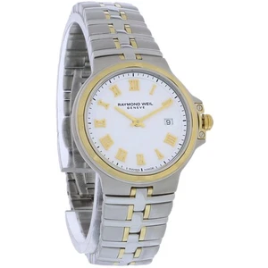 Reloj de cuarzo Raymond Weil Parsifal para mujer esfera blanca dos tonos 5180-STP-00308 - Imagen 1 de 4