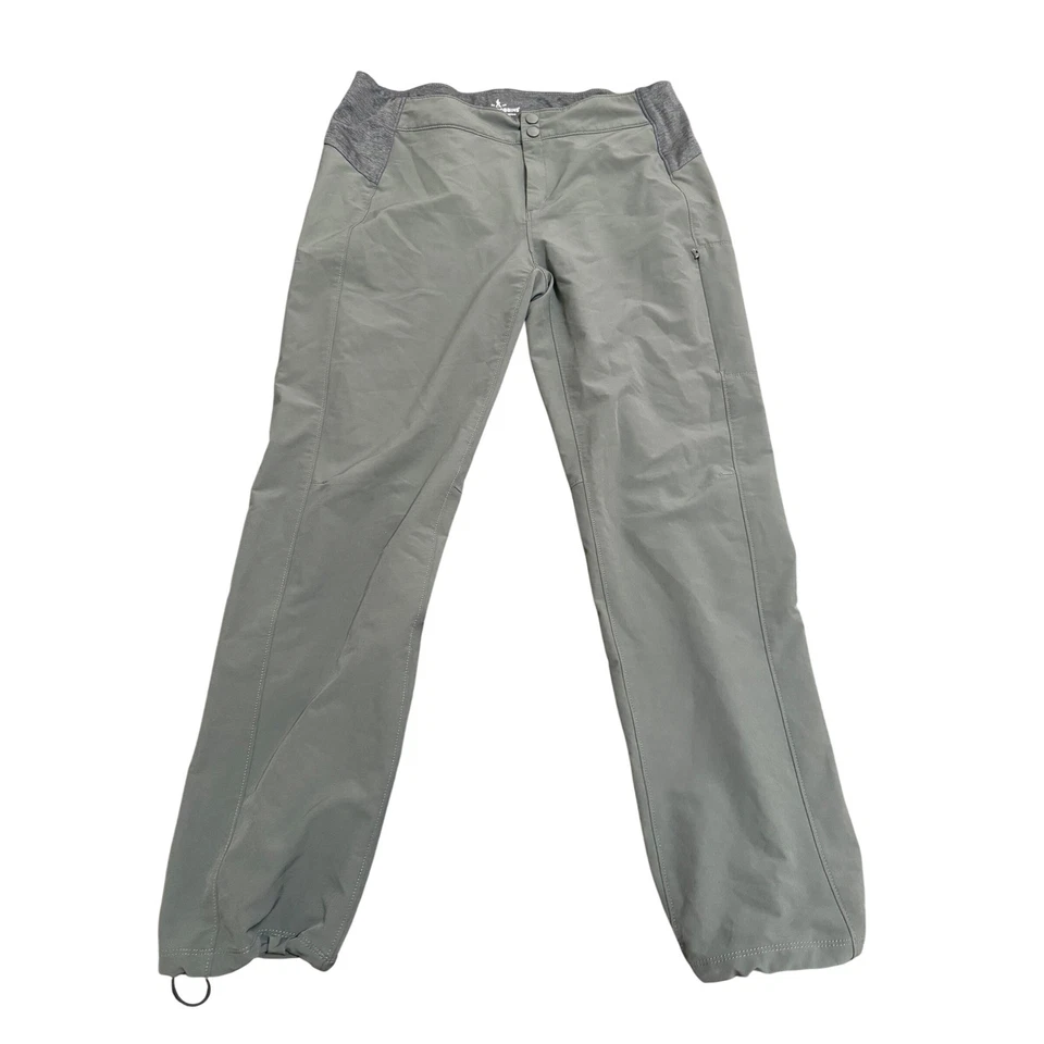Pantalones de senderismo Royal Robbins para mujer XL verdes cintura elástica cordón tobillo Foto 1 de 4