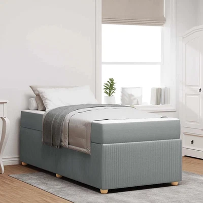 Struttura del letto con materasso Tessuto Letto molle Contemporaneo vidaXL - Immagine 1 di 4