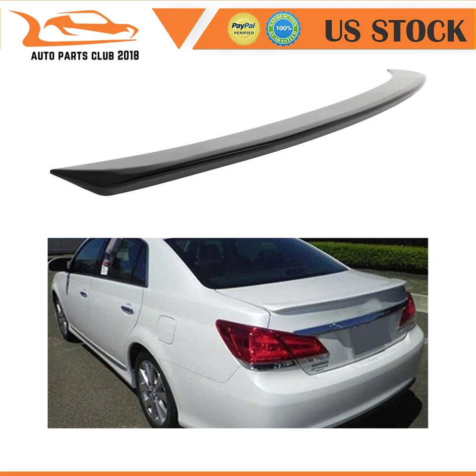 For 2011-2012 Toyota Avalon Rear Trunk Spoiler Wing Glossy Black Painted ABS Foto 1 de 4