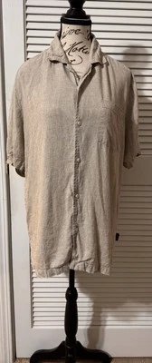 Kenneth Cole New York Men’s Medium Linen Blend Button Up Shirt - Image 1 of 4