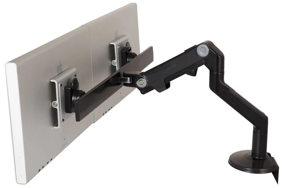 Humanscale M8 Monitor Arm with Crossbar - Bolt-Through Mount Black w/ Black Trim - Image 1 of 1